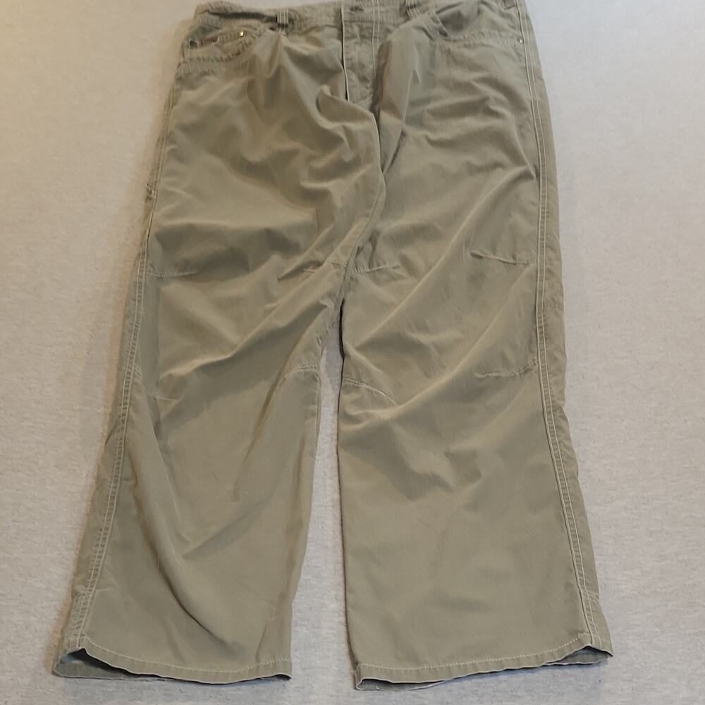 KÜHL Rydr Pants Men’s 34x32 Khaki Tan Vintage Patina Canvas Hiking Workwear